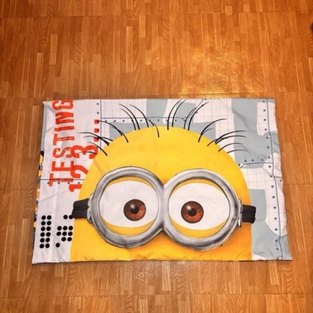 Despicable Me Minions Double Sided Pillowcase Standard Yellow Gray Universal